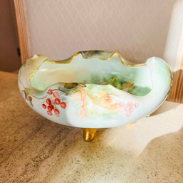 Vintage Handpainted Philip Rosenthal & Co Footed Bowl - Signed (Kitchen)