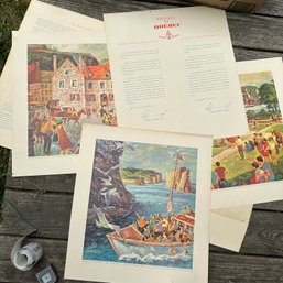 Vintage Reproduction Prints Of Quebec Tourist Advertisements (Shed)
