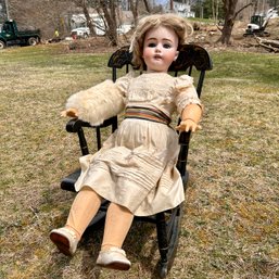Antique SIMON & HALBIG 36' Bisque Doll, 1078 Germany (chair Not Included)
