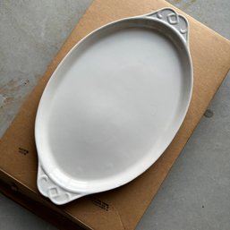 Large Vintage White Tray By El Camino Products (Basement)