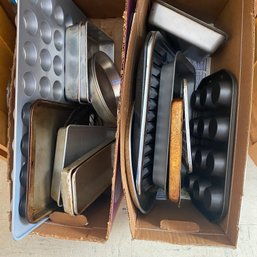 Big Lot Of Muffin Tins, Cooking Sheets, Cooling Racks & Other Metal Pans (Kitchen)