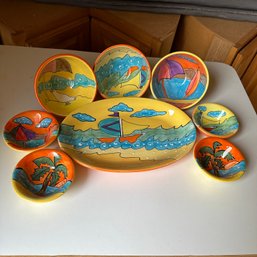 Vibrant Sailboat And Beach Themed Dishes By Nantucket Home (Basement)