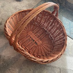 Large Basket Two Feet Long With Handles (Basement)