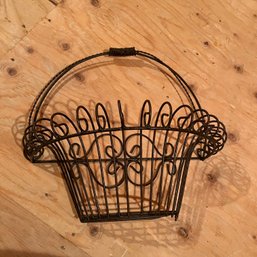 Metal Wall Hanging Basket (Attic)