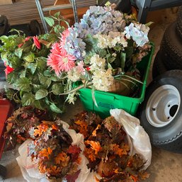 Assorted Faux Florals (garage)