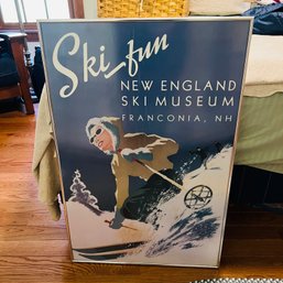 New Hampshire Ski Fun Giclee Print In Frame (BR)