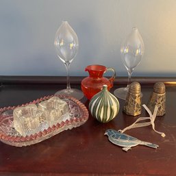 Firelight Candles, Glassware, Salt & Pepper Set Mixed Lot (Living Room)