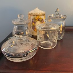 Glass Jars & Candle Lot (Living Room)