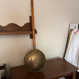 Vintage Copper Bed Warmer (back Room)