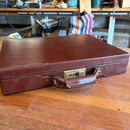 Vintage Leather Hartmann Briefcase (Garage On Table)