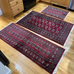 Trio Of Vintage Red-Toned Rugs (Entry)