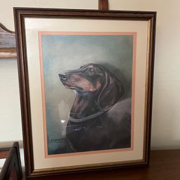 Framed Dog Portrait (back Room)