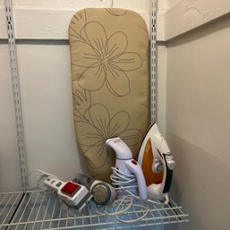 Iron, Clothes Steamer, Small Ironing Board, & More
