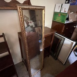 Tall Mirror With Gold Tone Frame (back Room)