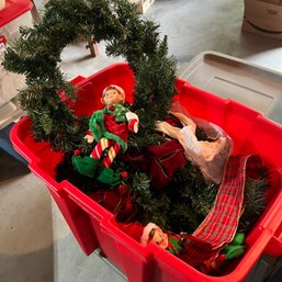 Holiday Wreaths, Some With Figures (Garage)