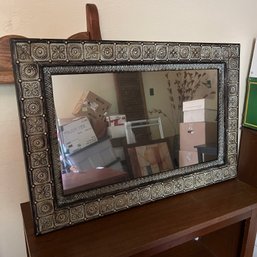 Decorative Mirror With Metal Frame (back Room)