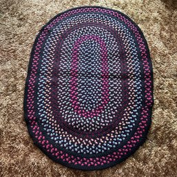 Vintage Braided Rug, Approx. 37' X 53' (Up2)