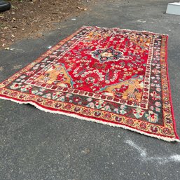 Red Vintage Throw Rug (OA)