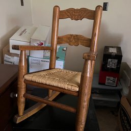 Vintage Child Size Rocking Chair (back Room)
