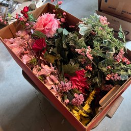 Assorted Faux Flowers (Garage)