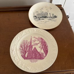 Pair Of Vintage Concord, NH Plates (Up2)