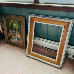 Pair Of Vintage Wood Frames (Bedroom 1)
