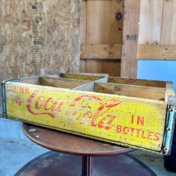 Vintage Wooden COCA COLA Crate (garage1)