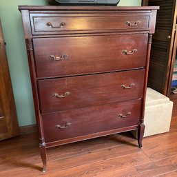 Tall Solid Wood Four-Drawer Dresser By Northern Furniture Co. (Bedroom 3)