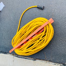 Yellow Extension Cord With Holder (Garage)