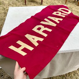 1920s HARVARD Felt Banner By New England College Banner Co.