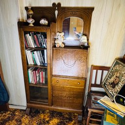 Vintage Cabinet With Drop Down Desk (bedroom 2)