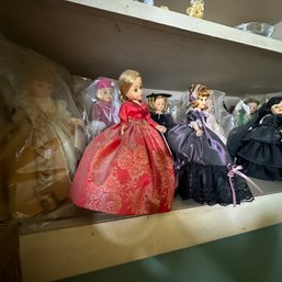 Shelf Lot Of Many Madame Alexander Dolls (LR)