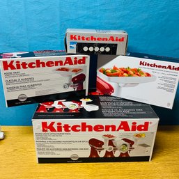 Kitchen Aid Lot With Stand Mixer Attachement, Food Tray, Stand Mixer Attachment Pack & Pasta Maker Plates