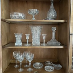 Assortment Of Crystal Glassware Including Waterford (DR)