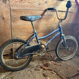 Children's Blue & Black Pedal Bike