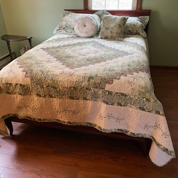 Full/Double Sized Wooden Bed Frame With Sleep Number Bed (Bedroom 3)