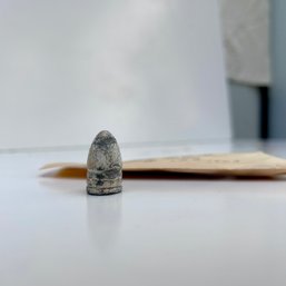 Antique Civil War Bullet: Star In Base Bullet Found At Gettysburg (pod)