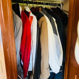 Men's Coat Lot: LL Bean Leather Coat, Columbia, Cashmere Dress Coat, Orvis And More (Entry)