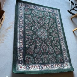 Green Area Rug 3'10' X 5'4' (Basement)