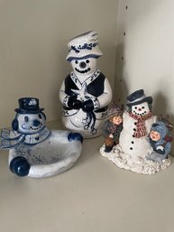 Snowman Figurine Lot (Attic)