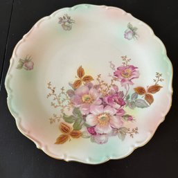 Schumann Arzberg Germany Floral Plate & Candle Stick (DR)