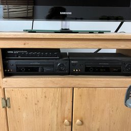 Pair Of Sony VHS Players And Sima ColorCorrector (basement)