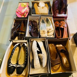 10 Pair Women's Shoes, Sandals & Boots Sizes 9-9.5 Talbot, Easy Spirit, Dexter, Nine West (basement)