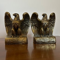 Gorgeous Vintage SOLID BRASS Bookends, Eagle Brass Bookends (Office)