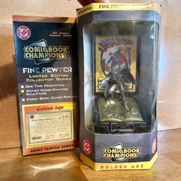 DC Comic Book Champions Golden Age Pewter Series Superman, New In Box