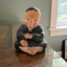 Vintage Monk Ceramic Figure (LR)