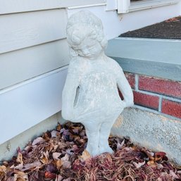 Garden Sculpture Of Girl (Outside)