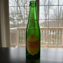 Vintage Perkins John Collins 'A Dandy Little Mixer' Green Glass Bottle (HW)