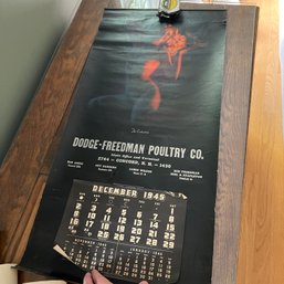 Vintage 1945 Dodge-Freeman Poultry Advertising Calendar (LR)