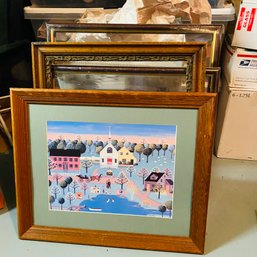 Assorted Frames And Framed Print By Colleen Saroi (Basement Back)